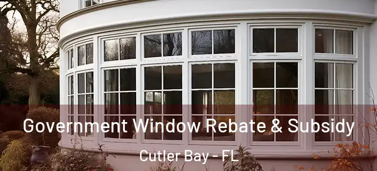  Government Window Rebate & Subsidy Cutler Bay - FL