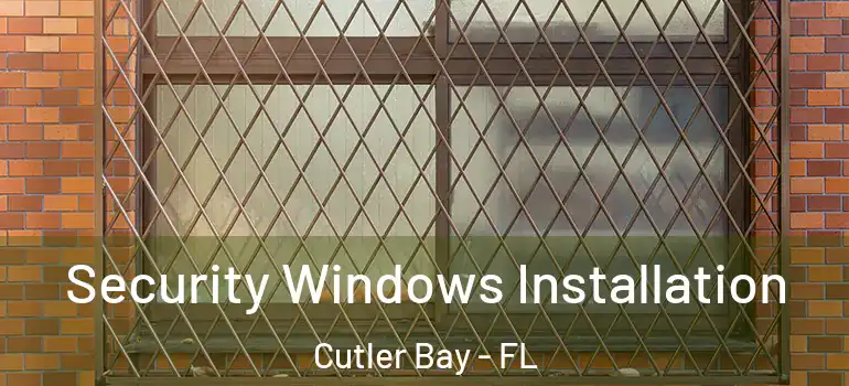  Security Windows Installation Cutler Bay - FL